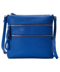 Multi Zip Pocket Crossbody Bag WU085 ROYAL BLUE